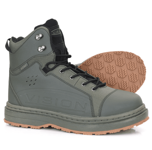 Vision Koski Gummi 2.0 Green Wading Shoe 